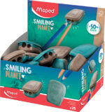 Maped Duo Puntenslijper SMILING PLANET, blauw/bruin
