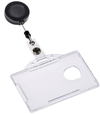 EUROPEL Badgehouder, open, met jojo, 54 x 85 mm