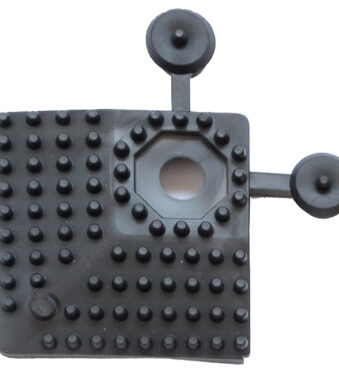 Yoga hoekstukje met ultrazware grip, 60 x 60 mm, zwart