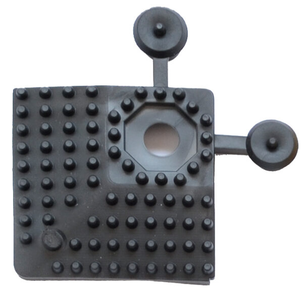 Yoga hoekstukje met ultrazware grip, 60 x 60 mm, zwart