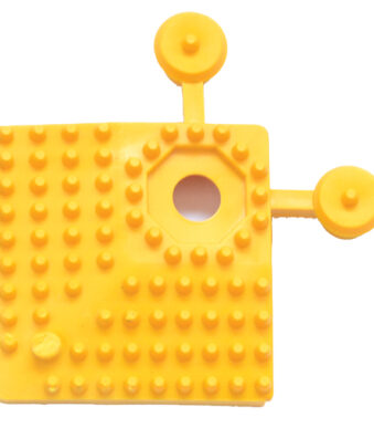 Yoga anti-slip hoekovertrek geel 60x60 mm