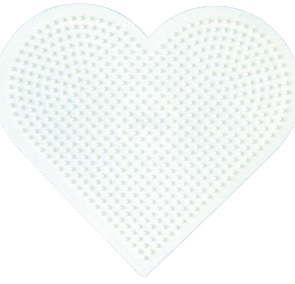 Hama Kralenplaat 'Groot Hart', wit