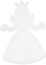 Naaldviltplaat midi 'Prinses, Koningin', wit