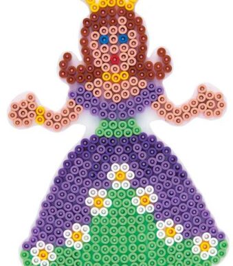 Naaldviltplaat midi 'Prinses, Koningin', wit