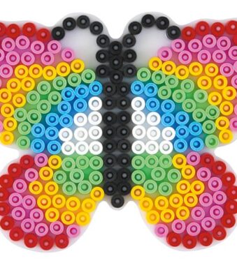 Kraleninpakbordje 'Vlinder', wit