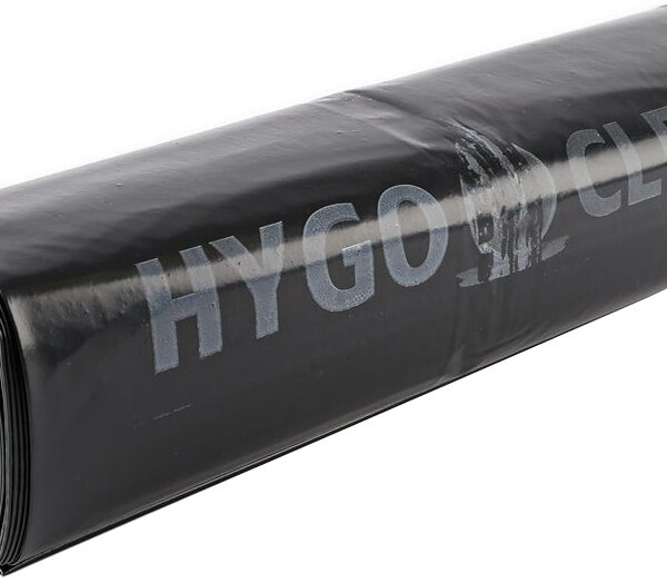 HYGCOCLEAN afvalzak Premium, zwart, 120 liter, LDPE, 80my