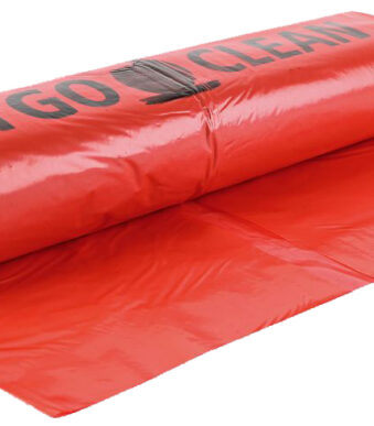 HYGOCLEAN afvalzak, rood, 120 liter, LDPE, 45 my