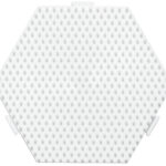 Hama zeskantbordjesplaat, meervakkenbord, wit.