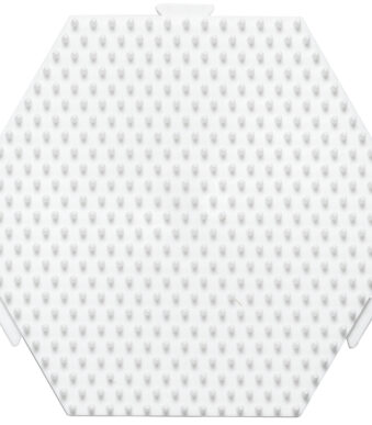 Hama zeskantbordjesplaat, meervakkenbord, wit.