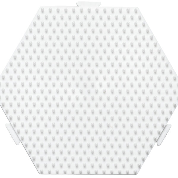 Hama zeskantbordjesplaat, meervakkenbord, wit.