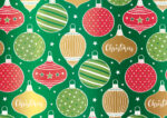 Kerstcadeaupapier 'Kerstdecoratie'