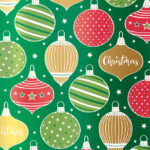 Kerstcadeaupapier 'Kerstdecoratie'