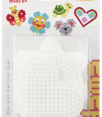 Hama Knutselplaten 'Vierkant, Cirkel, Zeshoek, Hart, Ster'