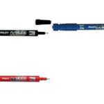 PILOT Permanente marker Twin Marker, extra fijn, rood