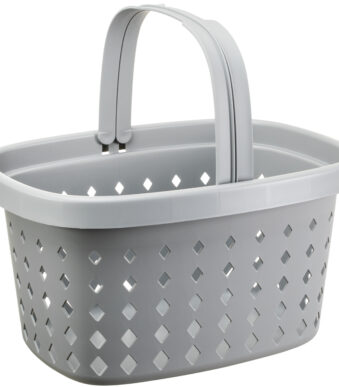 NHG Boodschappenmand Seoul Basket, PP, 16 liter, grijs