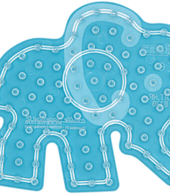 Grote transparante stiftenplaat 'kleintje olifant'