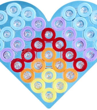 Hama bordenmat 'Hartje', transparant