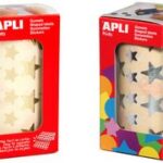 APLI kids Stickers 'Sterren', op rol, zilver, holografisch