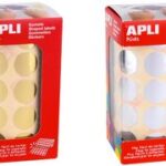 APLI kids Sticker 'Rond', op rol, metallic groen