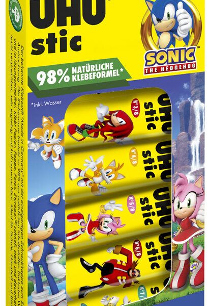 UHU Lijmstift stic SONIC, Collectiebox met 8x 8,2 g