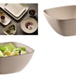 APS NERO vierkante schaal, 195 x 195 mm, zandkleur