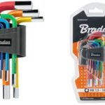 Bradas inbussleutelset, 9-delig, meerkleurig