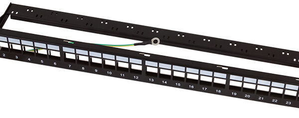 LogiLink 19" Keystone patchpaneel, 24 poorten, afgeschermd
