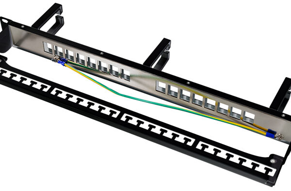 LogiLink 19" Keystone patchpaneel, 16 poorten, afgeschermd