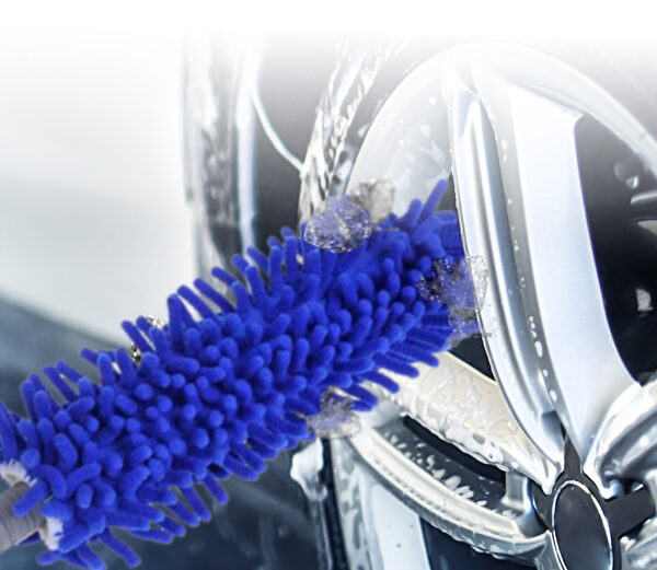 IWH Velgenborstel microvezel, blauw/grijs