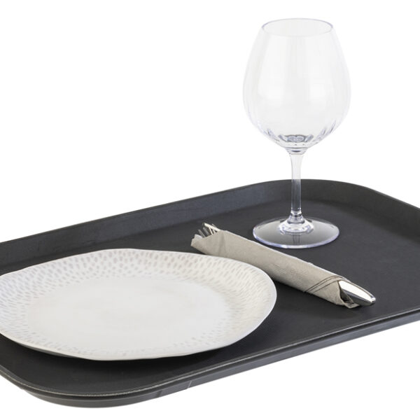 APS Dienblad NOSLIDE, 53 x 36,5 cm, zwart