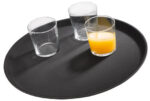 APS NOSLIDE dienblad, diameter: 275 mm, zwart