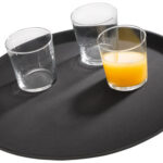 APS NOSLIDE dienblad, diameter: 275 mm, zwart