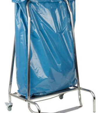 APS afvalzakhouder QUICKSTEP, 120 liter, zilver