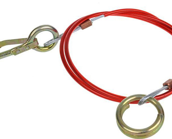 IWH Trekkabel voor aanhanger, 1,0 m, met haken en ogen