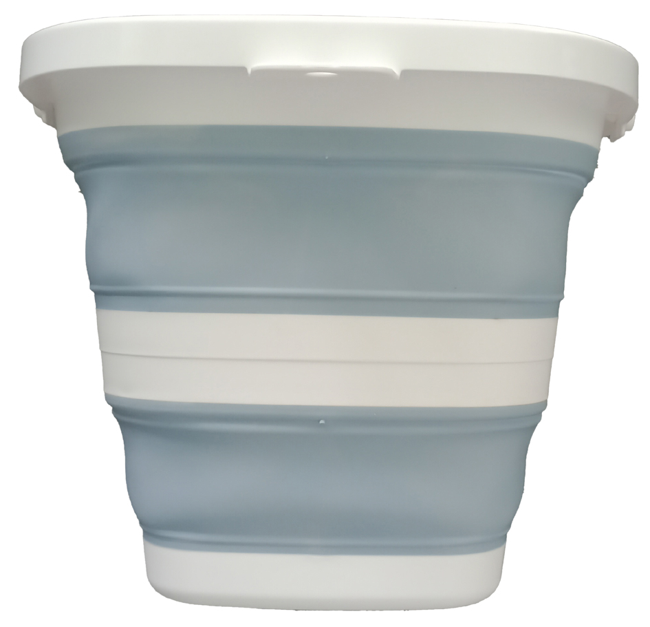 Linden Berg Emmer, opvouwbaar, rond, 10 liter, petrol/wit Linden Berg Emmer, opvouwbaar, rond, 10 liter, petrol/wit