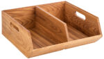 APS Buffetbox MODULO met 2 vakken, 350 x 310 x 125 mm, eiken