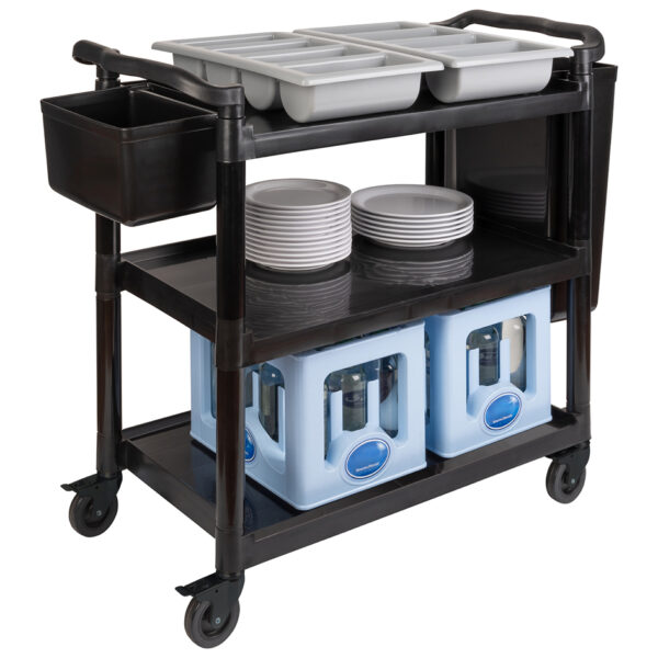 APS Serveer-/transportwagen READY, 3 etages, roestvrij staal/PP