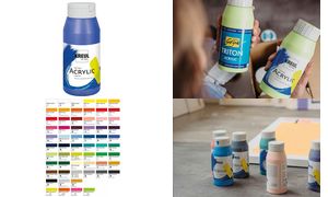 KREUL Vloeibare Acrylverf Triton Acrylic, zandsteenkleur, 750 ml