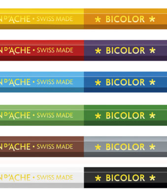 CARAN D'ACHE Aquarelkleurpotloden SWISSCOLOR BICOLOR