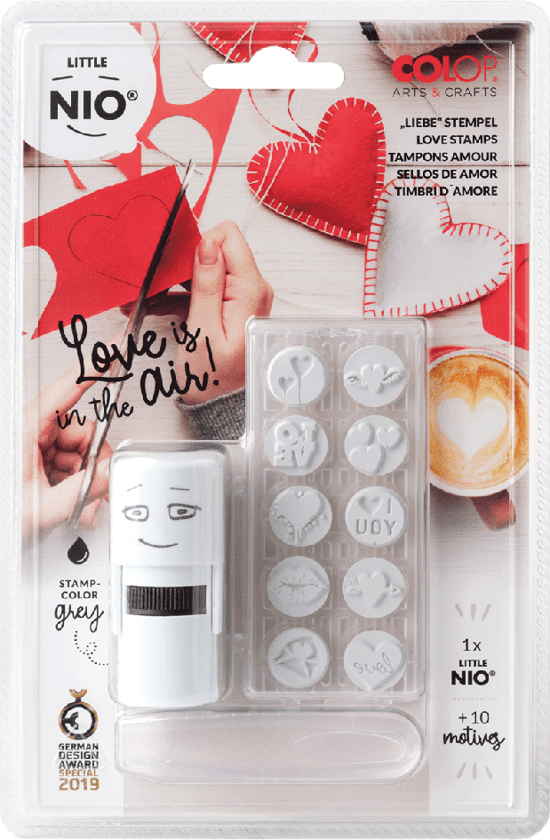 Stempelset 'LITTLE NIO' Liefde, wit Stempelset 'LITTLE NIO' Liefde, wit