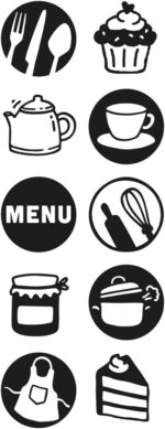 COLOP Stempelset 'LITTLE NIO' Keuken, grijs