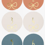 Folia adventskalender stickers 'Round Bows