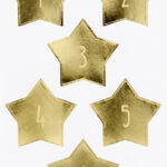 folia Adventsstickers 'STARS GOLD