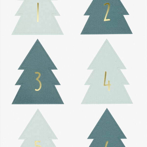 folia Adventkalender-stickers 'CHRISTMAS TREE