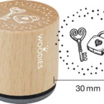 Creatieve sleutels- en slotmotiefstempel