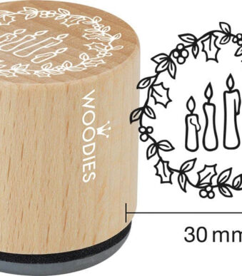 COLOP Motivatiestempel Woodies '4 Kaarsen
