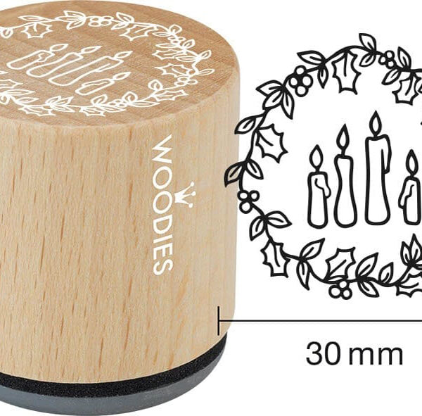 COLOP Motivatiestempel Woodies '4 Kaarsen