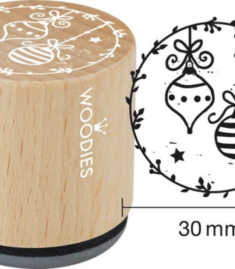 COLOP Motivatiestempel Woodies 'Kerstballen