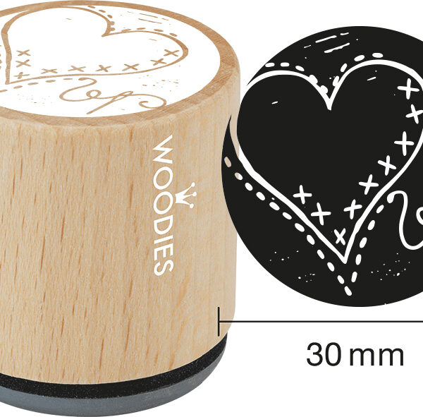 COLOP Woodies houten stempel Hartje Handmade
