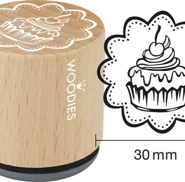 COLOP Woodies stempel "Taartje" Handmade